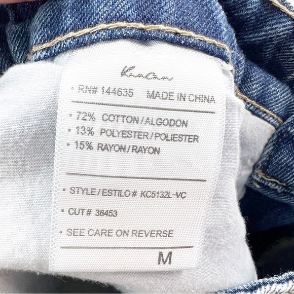 ✅ KanCan Blue Denim Distressed High Rise Festival Jean Shorts Women Size Medium - Picture 9 of 9